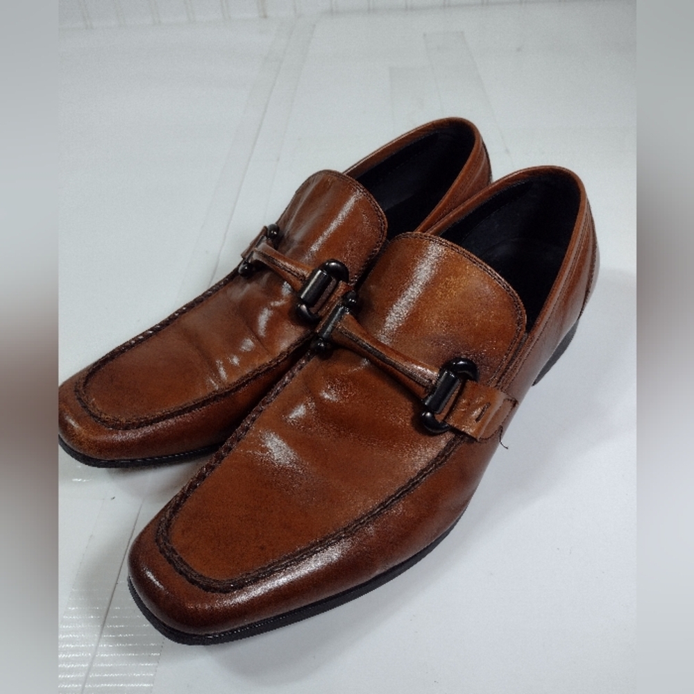 Kenneth Cole Men's Brown Leather Loafers Size (9.M)